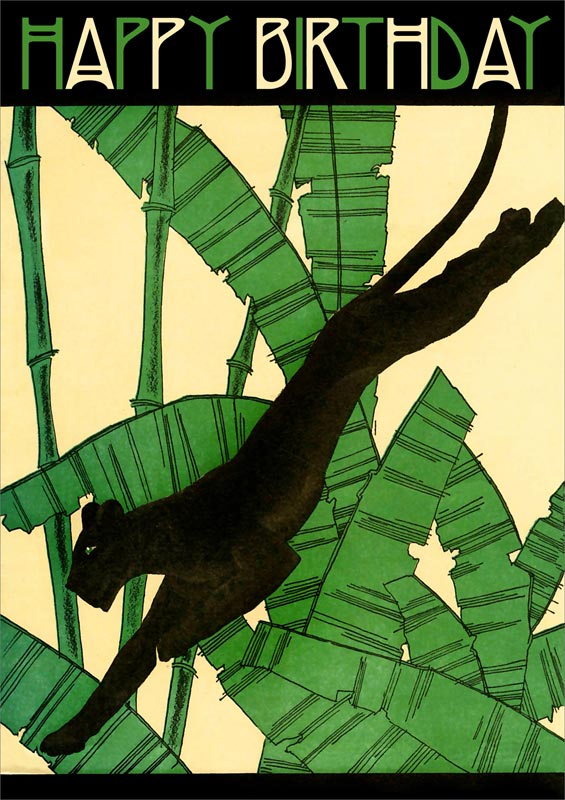 Madame Treacle The Panther Room Birthday Card Mthb117