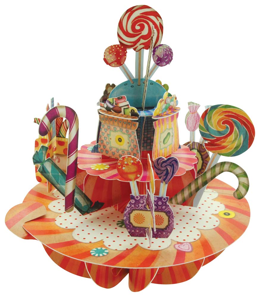 Santoro Ltd Sweets Candy Display Card Ps034 D