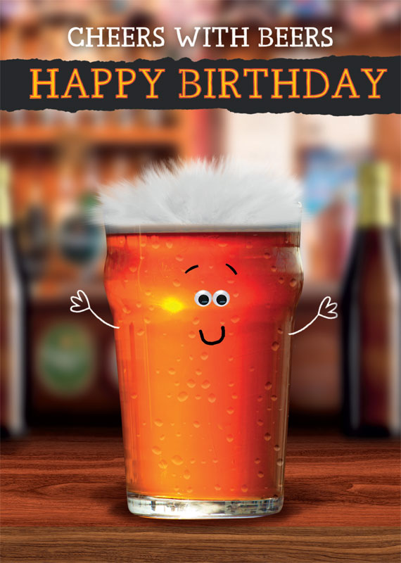 Beer Birthday Card With Name Get More Anythinks