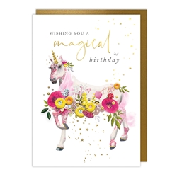 Unicorn Magical Birthday Card 
