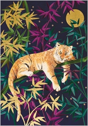Bamboo and Tiger Blank Card