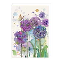Allium Garden Blank Card 
