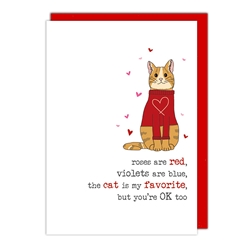 Cat Favorite Love Card 