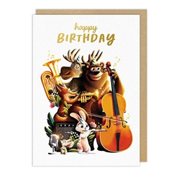 Birthday Band Birthday Card 
