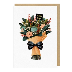 Flower Bouquet Love Card 