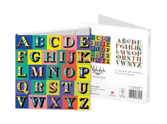 Earnest Dinkel, Alphabets Square Notecard Wallet notecards and stationery