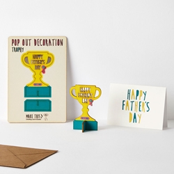 3D Trophy Fathers Day Card 