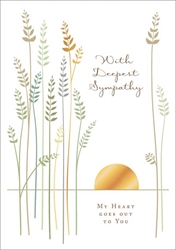 Wheat Sympathy Card 