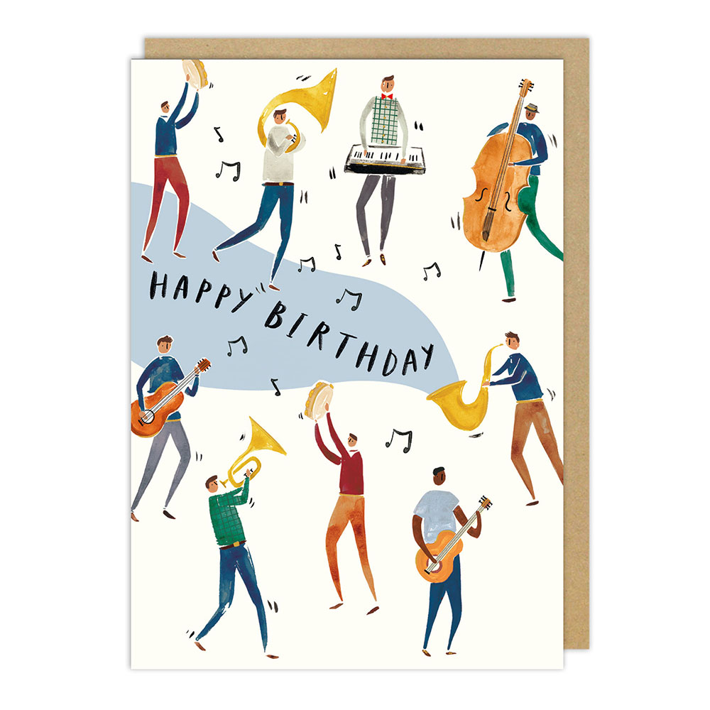 The Art File - Music Birthday Card #AFMS07