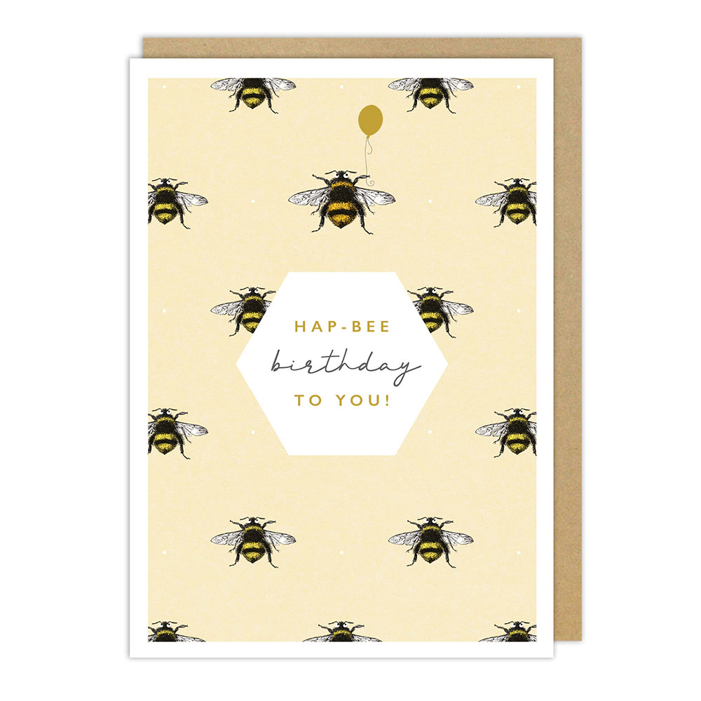 The Art File - Bee Birthday Card #AFNR10