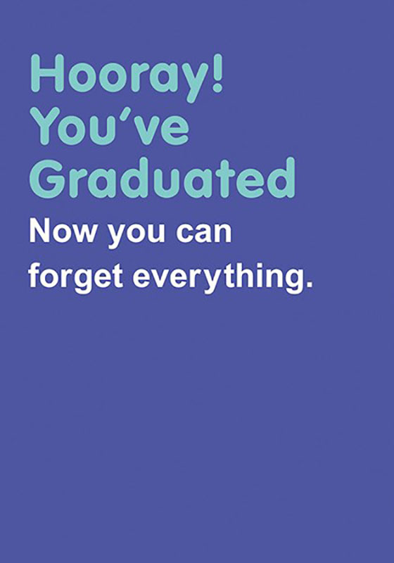 The Art File - Hooray! Graduation Card #SN018