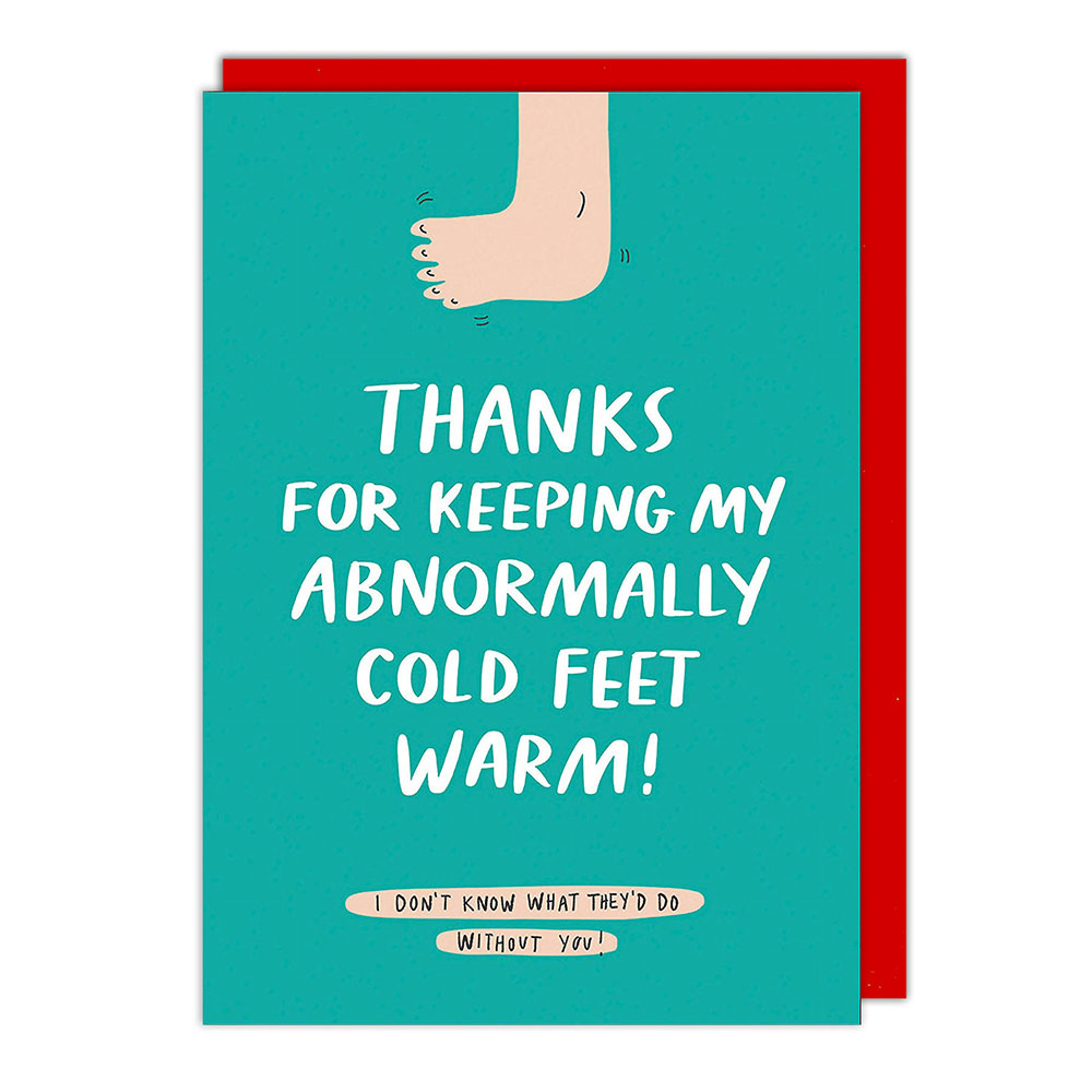 Brain Box Candy - Cold Feet Warm Love Card #BBSUN162