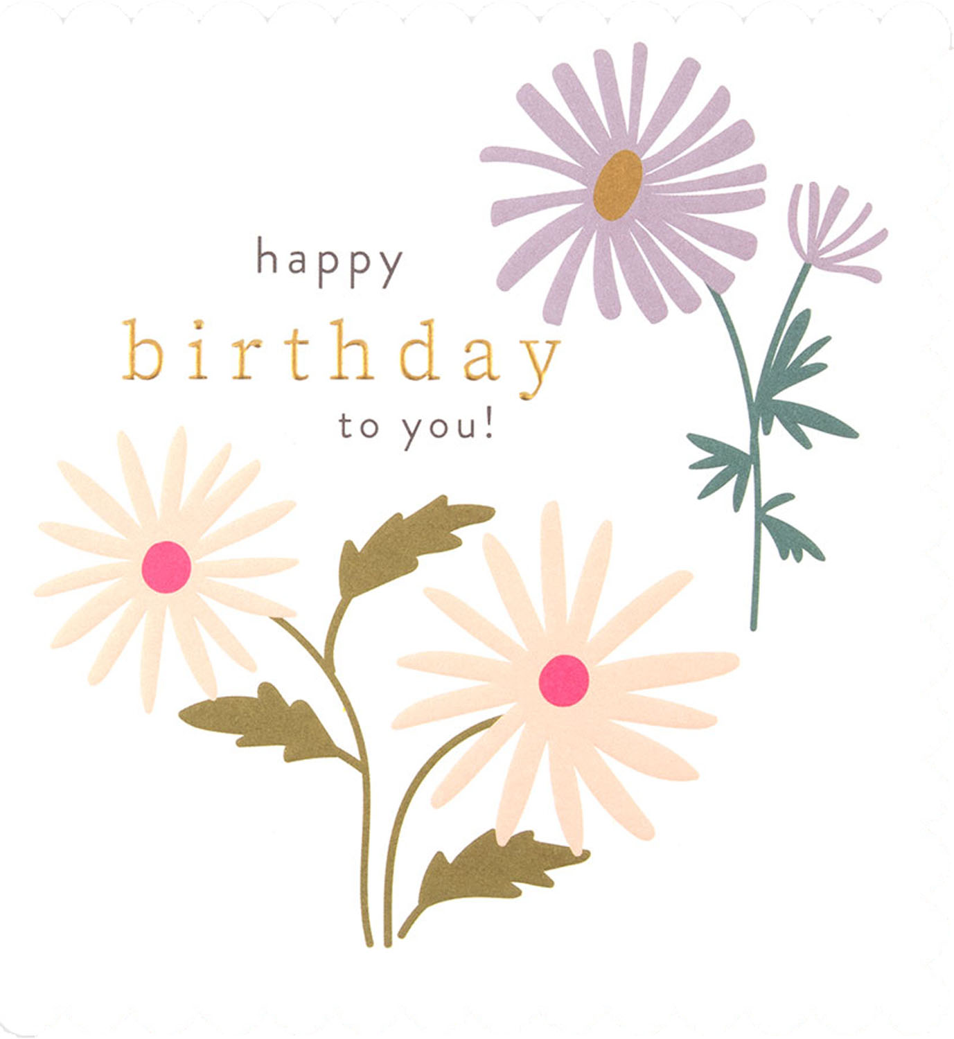 Caroline Gardner - Flower Birthday Card #BBL002