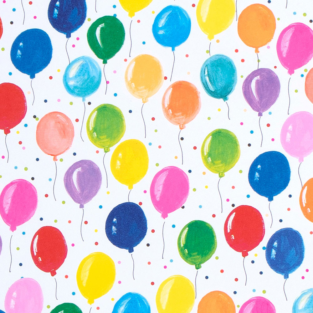 Glick Publishing - Balloons Sheet Gift Wrap #WJ09