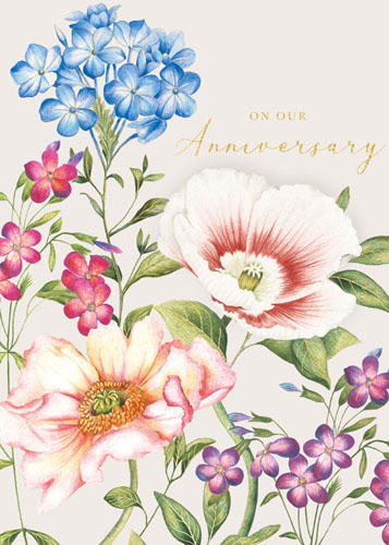 Ling Design, Ltd. - Our Anniversary Floral Card #LNQ0440