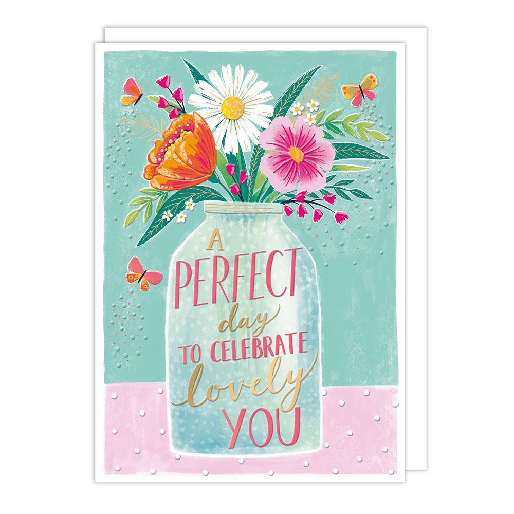 Noel Tatt - Vase Perfect Birthday Card #NT51057