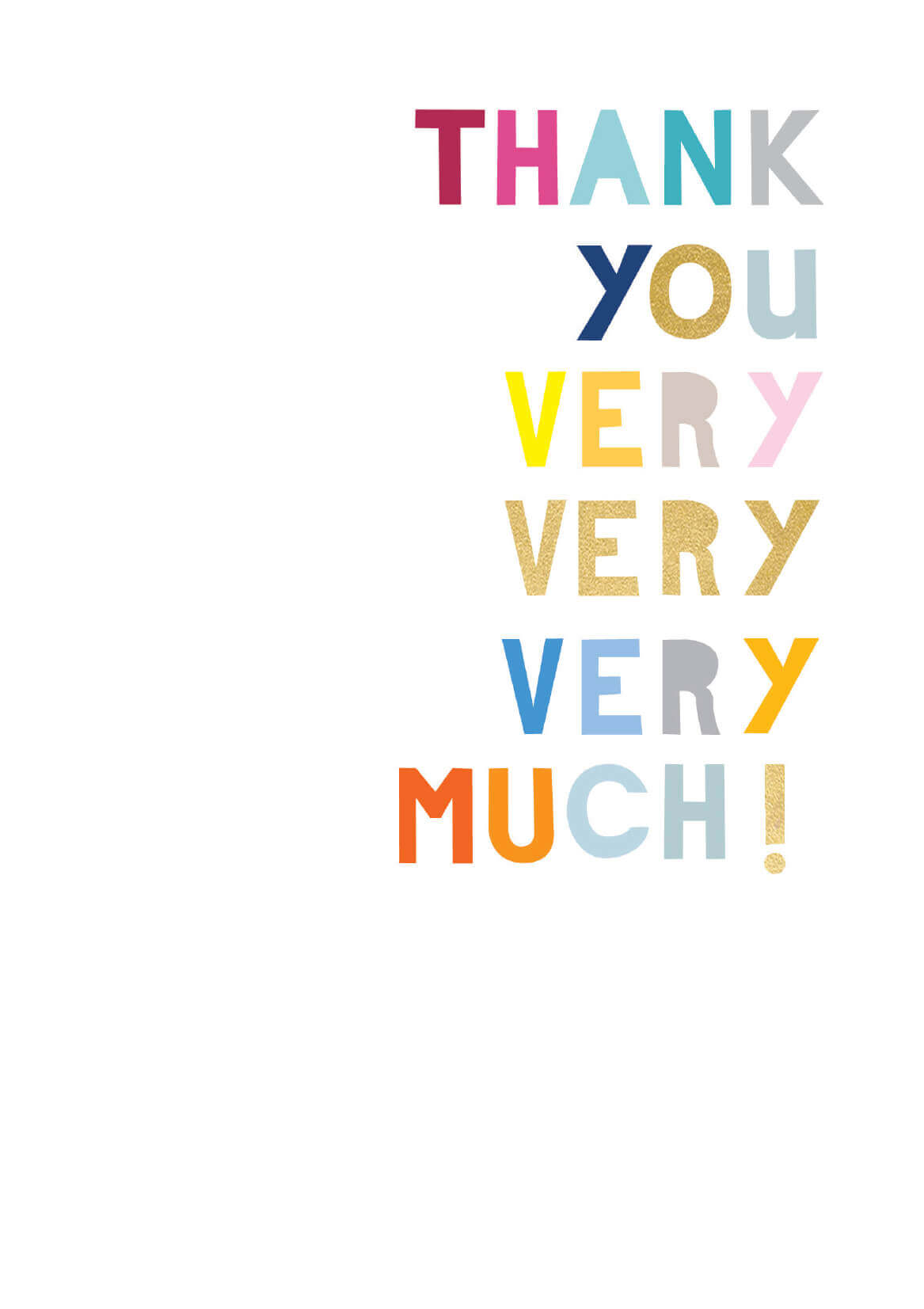 Rachel Ellen - Very Very Thank You Card #CHECK31