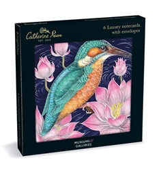 Catherine Rowe Kingfisher 6-Pack Notecards 