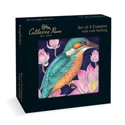 Catherine Rowe Kingfisher Coasters 