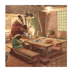 Chris Dunns Badger Kitchen Blank Greeting Card 