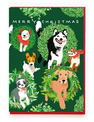 Christmas Doggies Greeting Card
