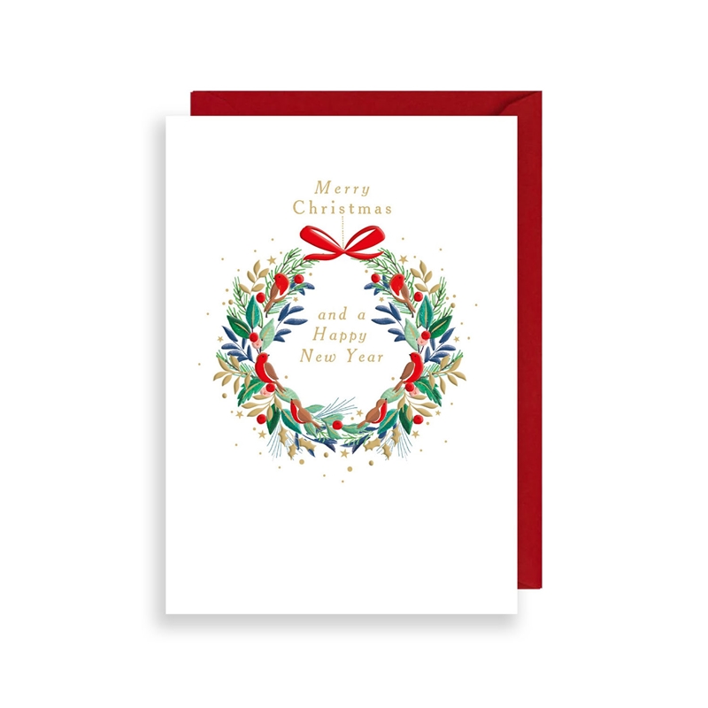 Christmas Wreath Greeting Card