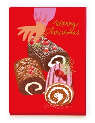 Christmas Yule Logs Greeting Card