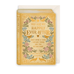 Happily Ever After Storybook Valentines Day Card 