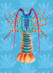 Lobster Lunch Blank Greeting Card 