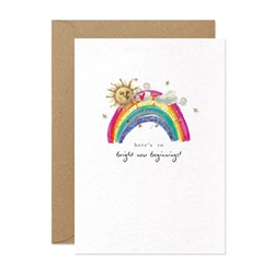 New Beginnings Rainbow Friendship Card 
