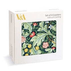 V&A Leicester Wallpaper Coasters 