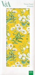 V&A Yellow Daisies Tissue Paper 