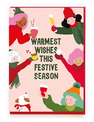 Warmest Wishes Hot Cocoa Greeting Card