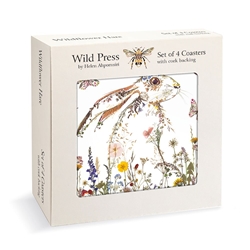 Wild Press Wildflower Hare Coasters 