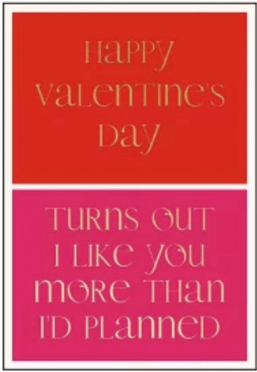 Valentine's Plans Card