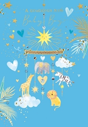 Baby Boy Mobile Card