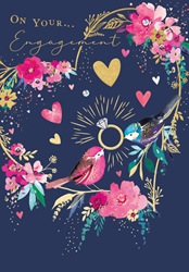 Love Birds Engagement Card