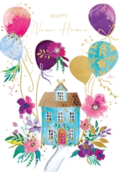 New House Balloons Card