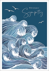 Sympathy Waves Greeting Card