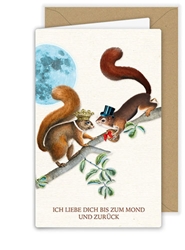 Married Squirrels Wedding Card