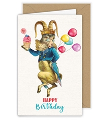 Party Goat Birthday Card