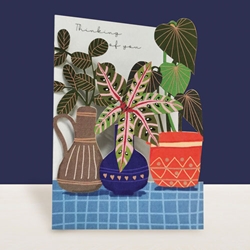 Diecut Potted Plants Friendship Card