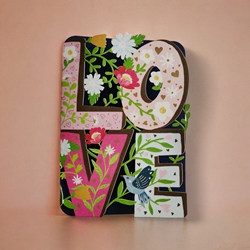 Love Letters Die Cut Card