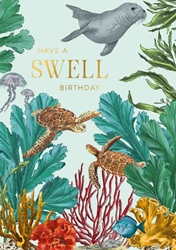 Birthday Sealife Greeting Card