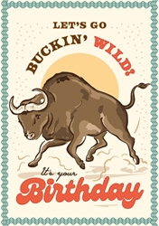 Buckin Wild Birthday Card