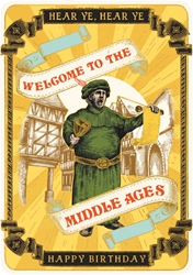 Birthday Middle Ages Greeting Card