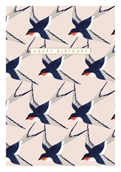 Swallows Birthday Card
