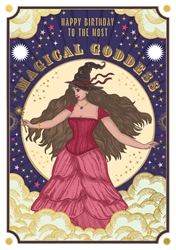 Birthday Magical Goddess Greeting Card