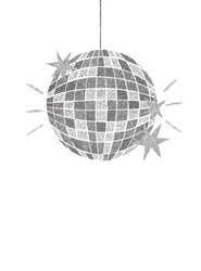 Disco Ball Blank Card