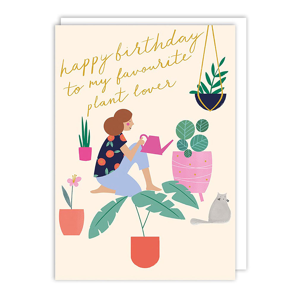 The Art File - Plant Lover Birthday Card #IW005